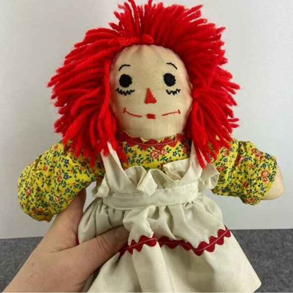 Vintage Raggedy Ann and Andy Plush Toy Dolls 16 inches - Picture 6 of 11